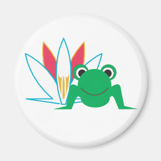 Lily Frog Magnet