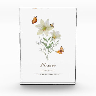 Lily-Geburtsmonatsblume Fotoblock