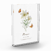 Lily-Geburtsmonatsblume Fotoblock (Links)