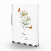 Lily-Geburtsmonatsblume Fotoblock (Rechts)