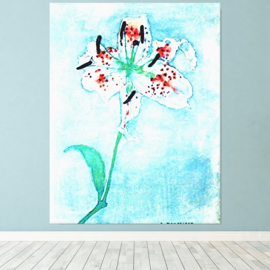 Lily, Gemälde von Piet Mondrian Leinwanddruck (Insitu (Holzboden))