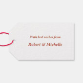 Lily-Geschenk-Tag Geschenkanhänger (Rückseite Horizontal)