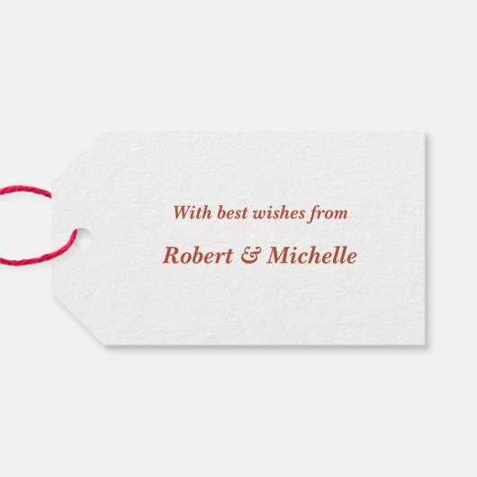 Lily-Geschenk-Tag Geschenkanhänger (Rückseite Horizontal)