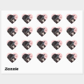 Lily Heart Sticker (Blatt)