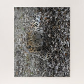 Lily in Blätter Puzzle (Vertikal)