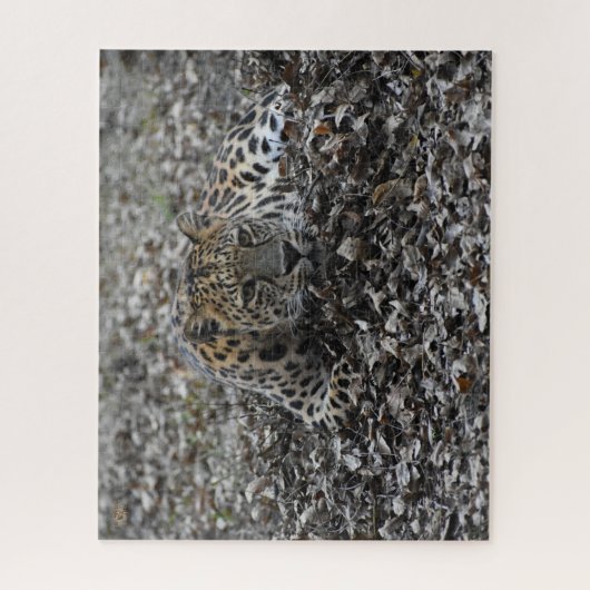 Lily in Blätter Puzzle (Vertikal)