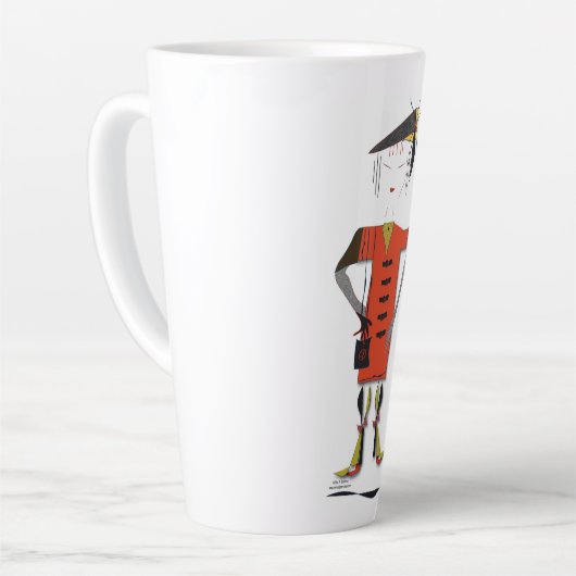 "Lily" - Leben Sie auf Ihren eigenen Termini - Lat Milchtasse (Linke Ecke)