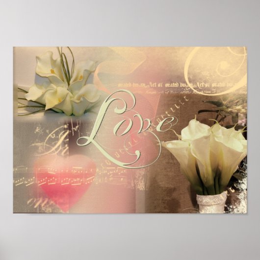 Lily-Liebe-Collage Poster (Vorne)