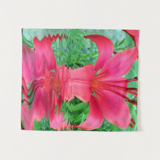 Lily Liebe Wandteppich (Vorderseite (Horizontal))