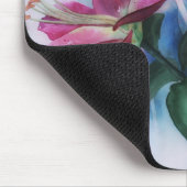 Lily Lilies Watercolor Art Mousepad (Ecke)