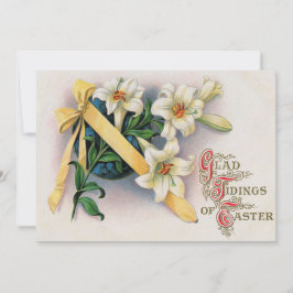 Lily Lilies Yellow Ribbon Einladung