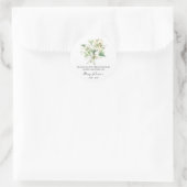 Lily Memorial Funerty Seed Packet Runder Aufkleber (Tasche)
