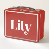 Lily Metall Brotdose (Vorderseite)