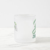 Lily Monogram Coffee Tasse, individuelle Namensges Mattglastasse (Mittel)
