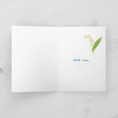 Lily Mthers Day Foto Card Blue: Über die Meilen hi Karte (Innenseite)