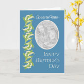 Lily Mthers Day Foto Card Blue: Über die Meilen hi Karte (Gelbe Blume)