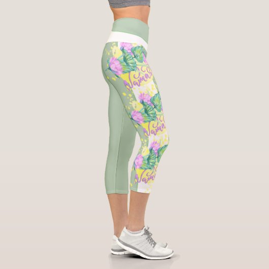 Lily / Namaste Yoga (grün) Leggings Capri (Rechts)