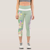 Lily / Namaste Yoga (grün) Leggings Capri (Vorderseite)