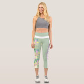 Lily / Namaste Yoga (grün) Leggings Capri (Vorderseite)