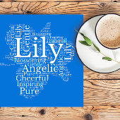 Lily Name Cloud Customizable Poster