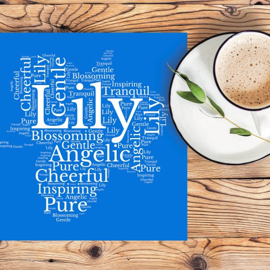Lily Name Cloud Customizable Poster