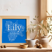 Lily Name Cloud Customizable Poster