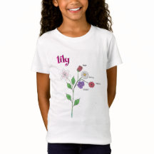 Lily Name Girl's Flower T-Shirt