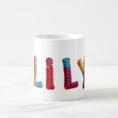 Lily Name in Vibranet Crochet Pattern Kaffeetasse (Mittel)