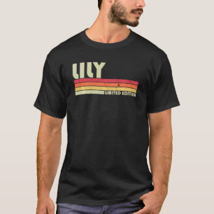 Lily Name Personalisiert Retro Vintage 80er 90er G T-Shirt