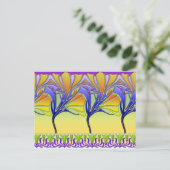 LILY NOUVEAU: HELLES SPRINGGLASS POSTKARTE (Stehend Vorderseite)