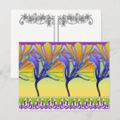 LILY NOUVEAU: HELLES SPRINGGLASS POSTKARTE (Vorne/Hinten)