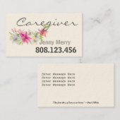 Lily of Compassion: Karriere-Visitenkarten Visitenkarte (Vorne/Hinten)