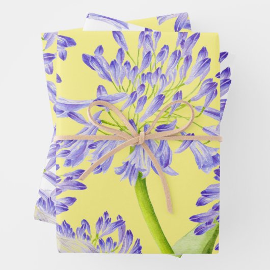 Lily of the Nile on Wrapping Paper Set Geschenkpapier Set (Beispiel)