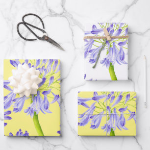 Lily of the Nile on Wrapping Paper Set  Geschenkpapier Set