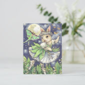 Lily of the tal Ballerina Bunny Postcard Postkarte (Stehend Vorderseite)