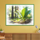 Lily of the tal National Blume Finnland | Leinwanddruck (Insitu (Wohnzimmer))