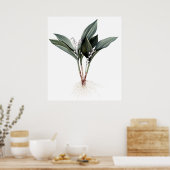 Lily of the Tal Premium botanischer Druck Poster (Küche)