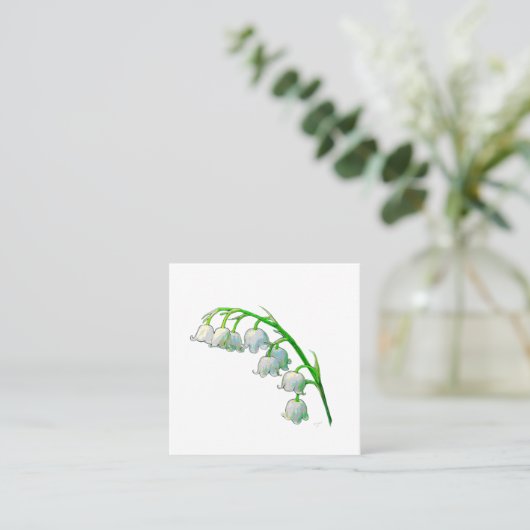 LILY OF THE TAL STICKER QUADRATISCHE VISITENKARTE (Stehend Vorderseite)