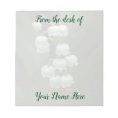 Lily of the Valley-0308 Notizblock (Vorderseite)
