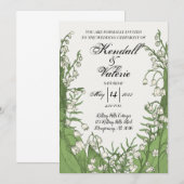 Lily of the Valley 12x18 Floral Wedding Einladung (Vorne/Hinten)