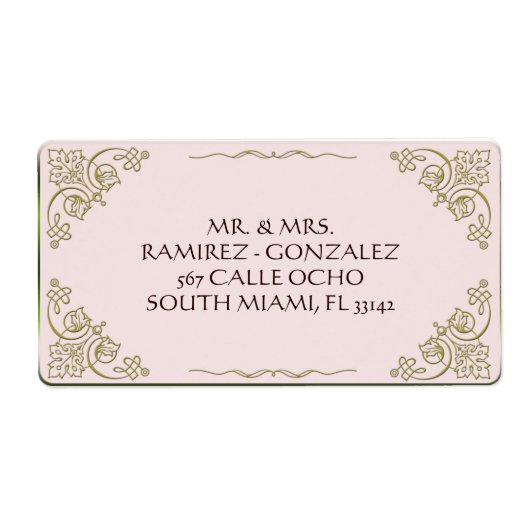 Lily of the Valley - Adressetikett (Vorne)