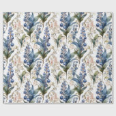 Lily of the Valley and Hawthorn Blumenmuster Geschenkpapier (Flach)