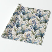 Lily of the Valley and Hawthorn Blumenmuster Geschenkpapier (Ungerollt)