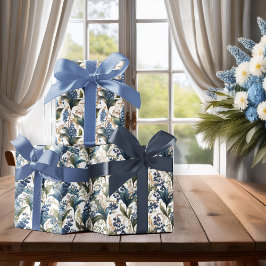 Lily of the Valley and Hawthorn Blumenmuster Geschenkpapier Set