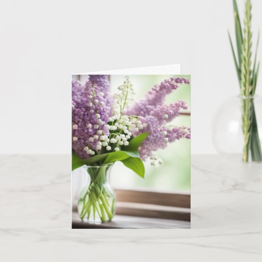 Lily of The Valley and Lilac Bouquet (Vorderseite)