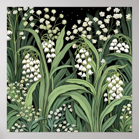 Lily of the Valley Art Print Poster (Vorne)