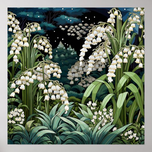 Lily of the Valley Art Print Poster (Vorne)