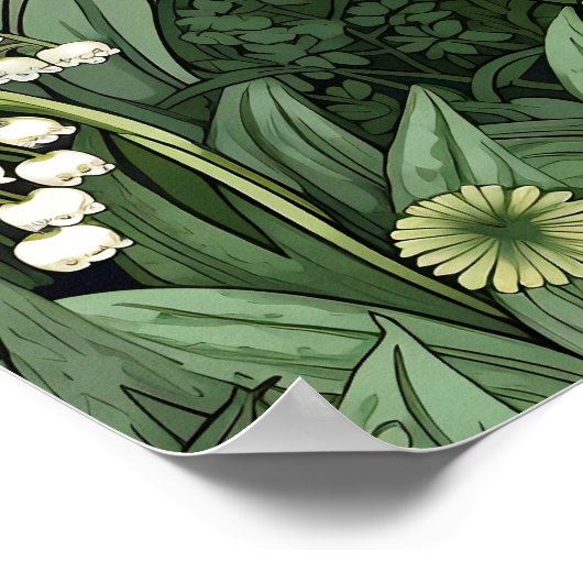 Lily of the Valley Art Print Poster (Ecke)