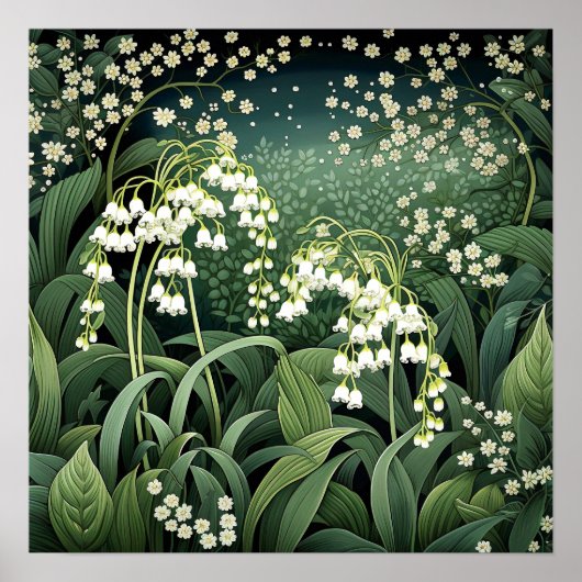 Lily of the Valley Art Print Poster (Vorne)