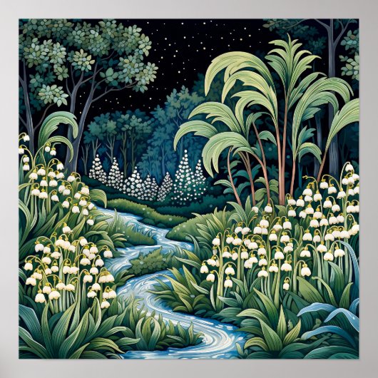 Lily of the Valley Art Print Poster (Vorne)